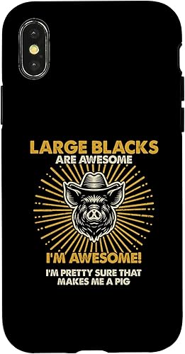 Miniatura 7 de iPhone 12 mini Pig Dad Mom Awesome - Granjero criador grande negro caso