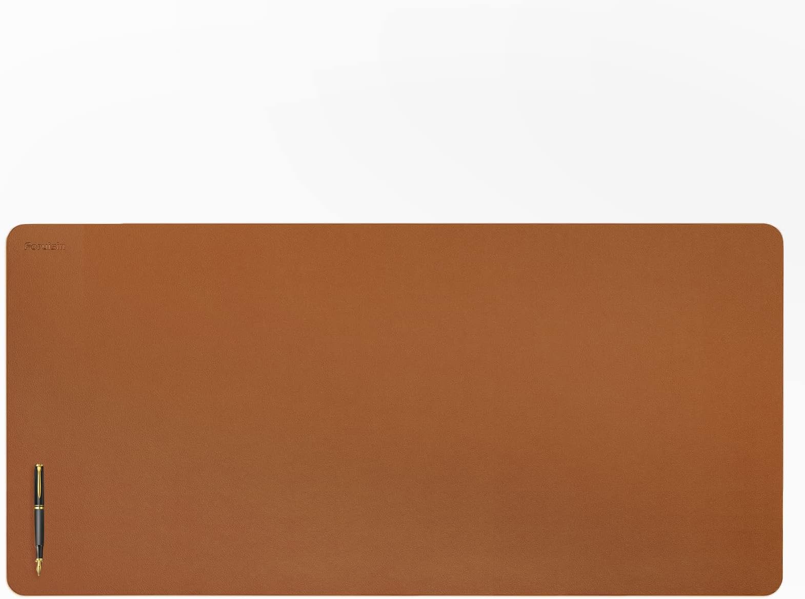 Nekmit Leather Desk Blotter Pad 17 x 12 Inches, Flat, NonSlip, Waterproof, Black