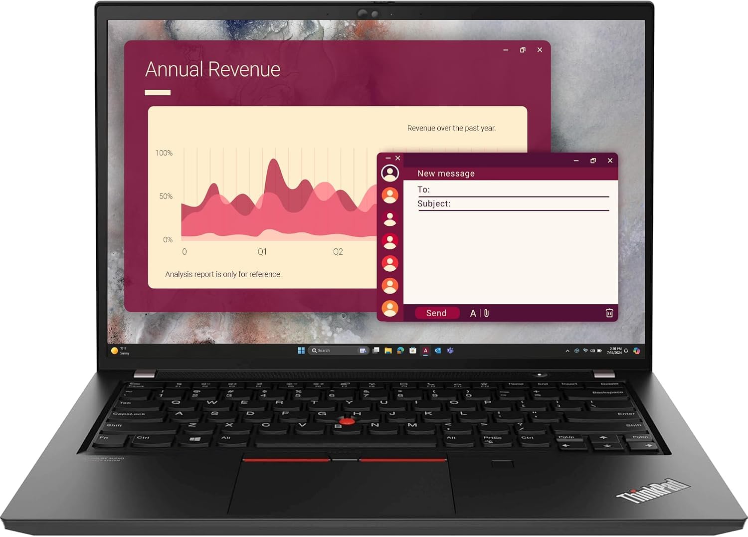 Lenovo ThinkPad T14 Business Laptop, Intel Core i7, 40GB RAM, 1TB SSD | Backlit Keyboard, Fingerprint Reader, 14" Full HD, WiFi 6, Thunderbolt 4, USB 3.2, Windows 11 Pro