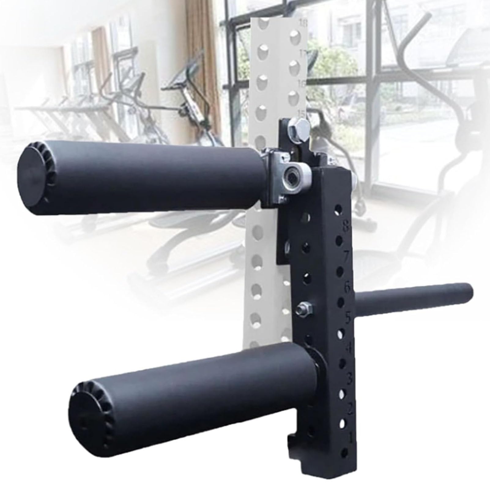 Supporto regolabile per estensione gamba per palestra domestica, carico massimo 272,2 kg, adatto per 26 mm-50 mm di diametro, accessorio per rastrelliera per macchina inferiore del corpo seduto