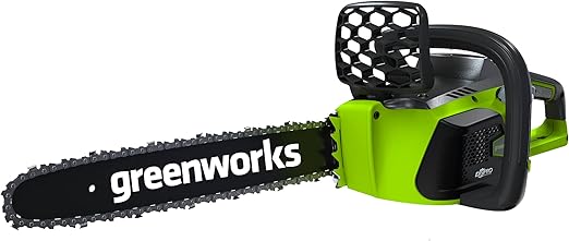 Greenworks 20322 40V brushless chainsaw with 11 m/s chain speed