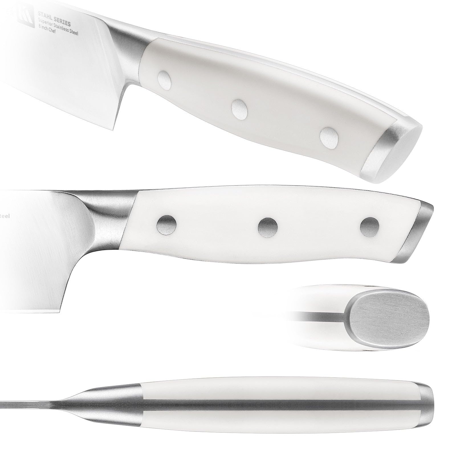 Klaus Meyer Bread Knife - 8 Inch Serrated Steel -3 Klaus Meyer Bread Knife - 8 Inch Serrated Steel -3