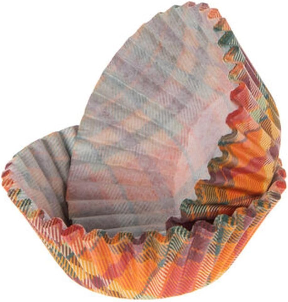 Autumn Plaid Decorative Baking Cups Patterned Paper