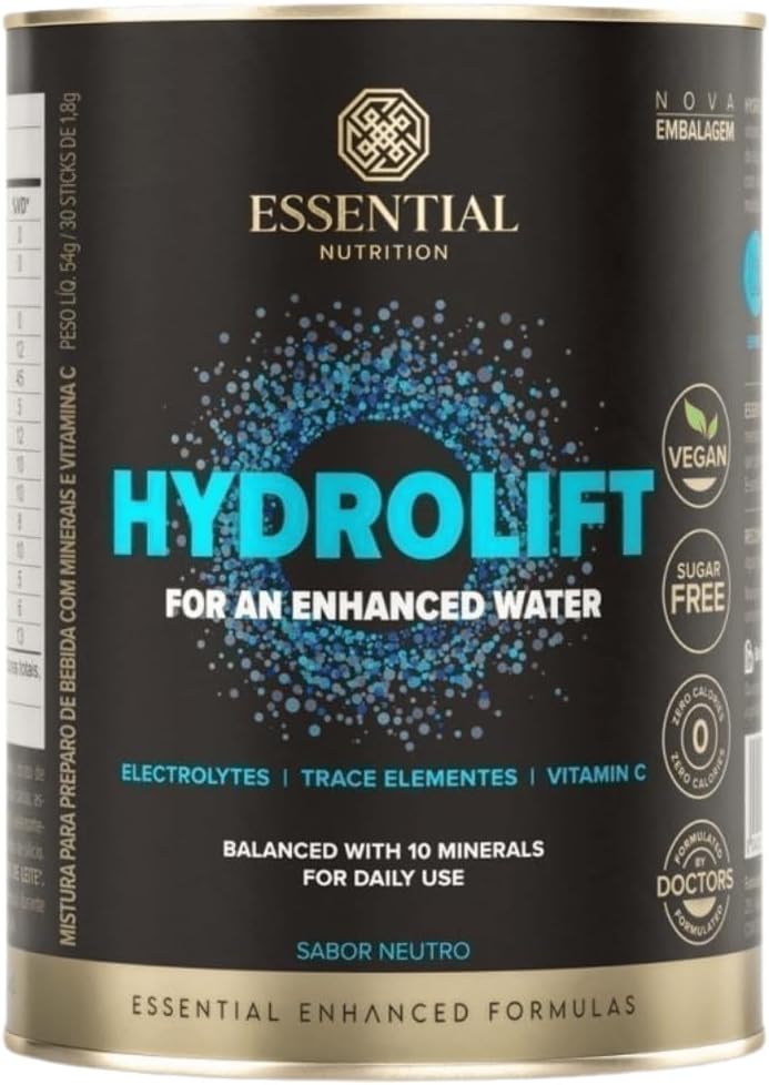 Hydrolift Electrolytes (54g – 30 Sticks de 1,8g), Neutro, Essential Nutrition