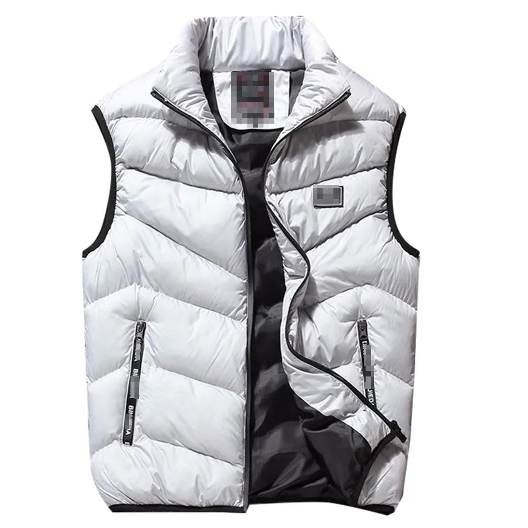 Vogrtcc Chalecos Acolchados De Algodón Para Hombre, Chaqueta Sin Mangas, Chaleco Grueso Informal