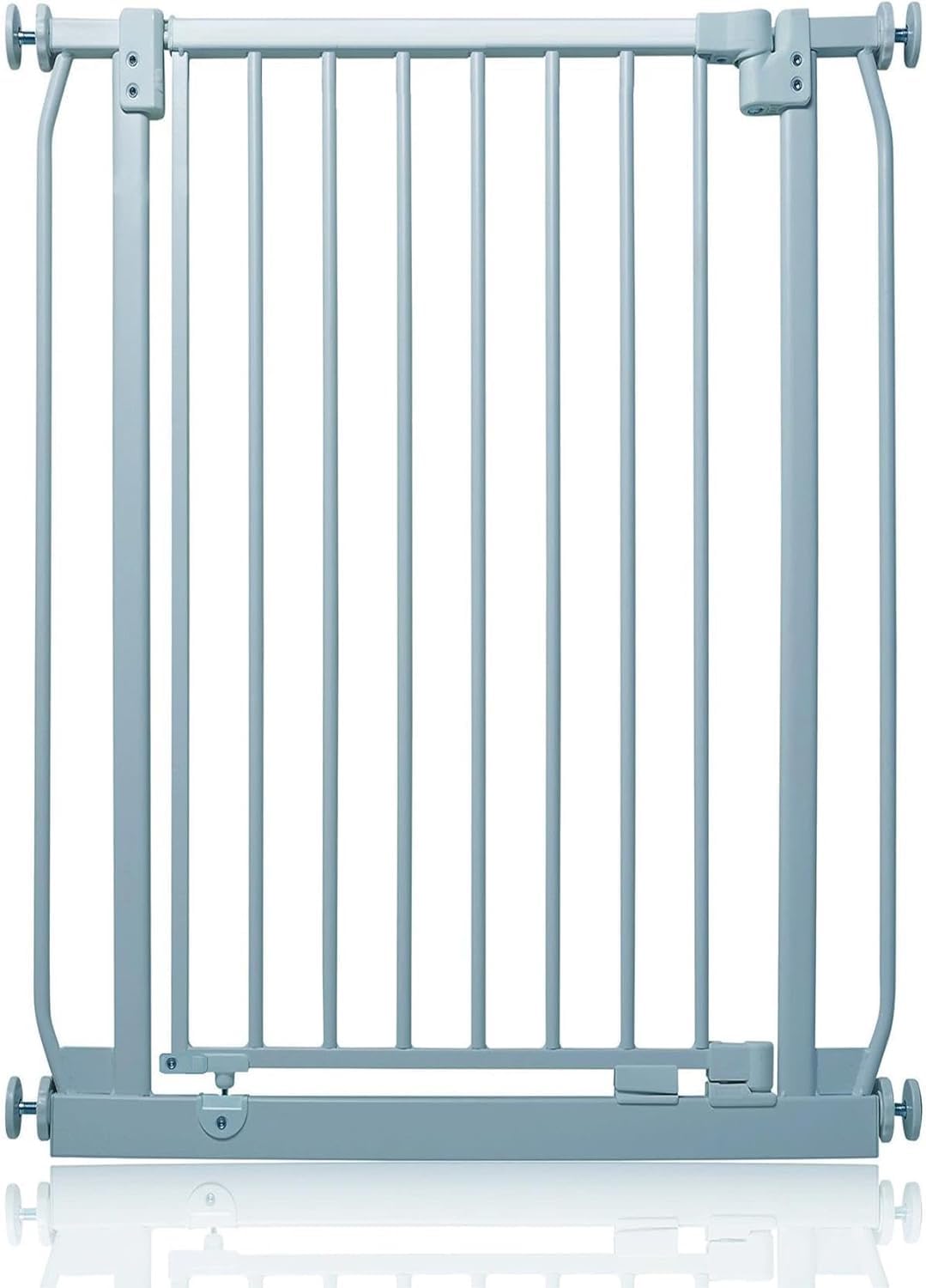 Safetots Barrière de Sécurité Extra Haute Elite, Barrière d'Escalier à Fixation par Pression, Barrière de Sécurité pour Bébé pour Portes, 71cm - 80cm, Hauteur Extra Haute de 96.8cm, Couleur Gris Mat