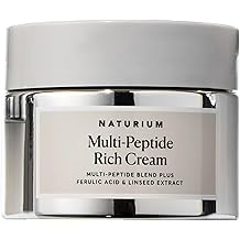 Naturium Multi-Peptide Rich Cream | Nourishing Moisturiser for Face, Smoothing & Firming, For Most Skin Types | 50 ml