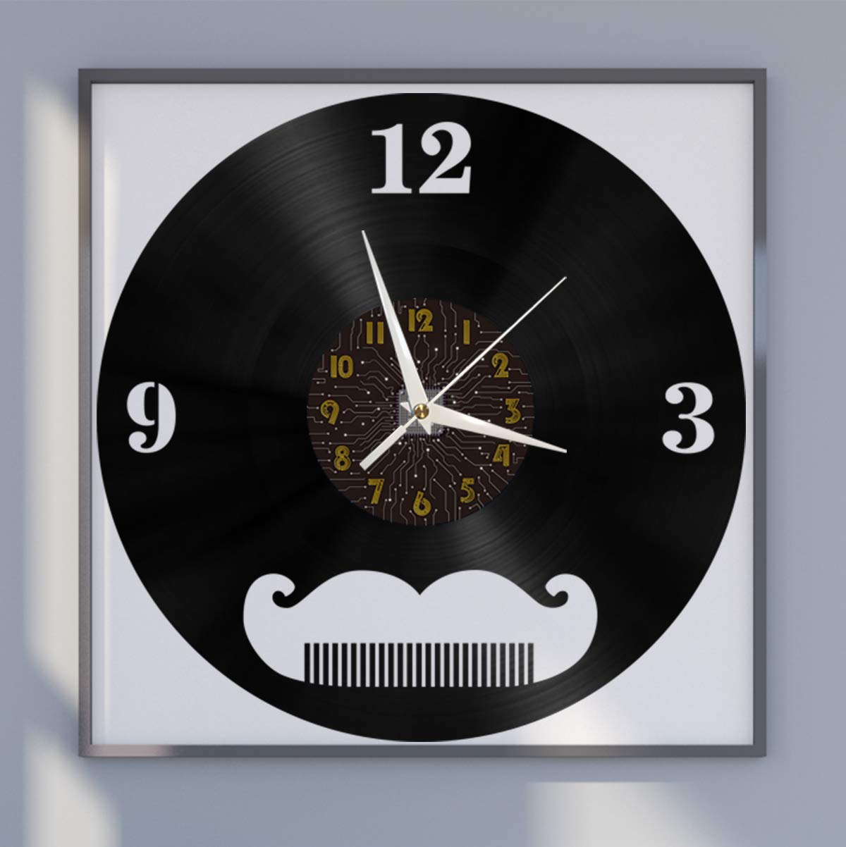 Horloge murale silencieuse à piles VCS pour éliminer le bruit nocturne