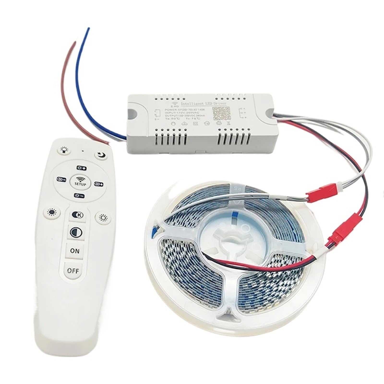 Transformador LED, Controlador LED de corriente constante 50-70 W con aplicación y control remoto 2,4 G for tira 3 m