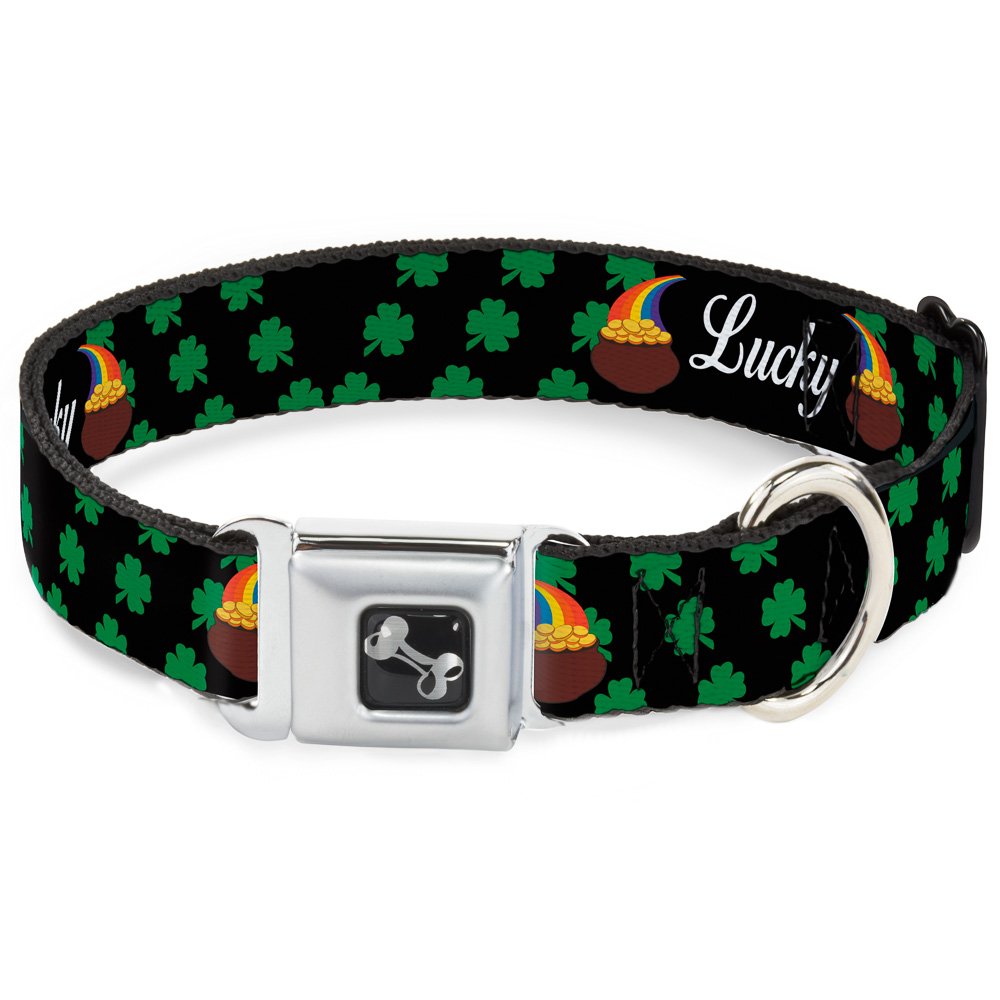 Collier pour chien Buckle Down Saint-Patrick pour des balades printanières et festives