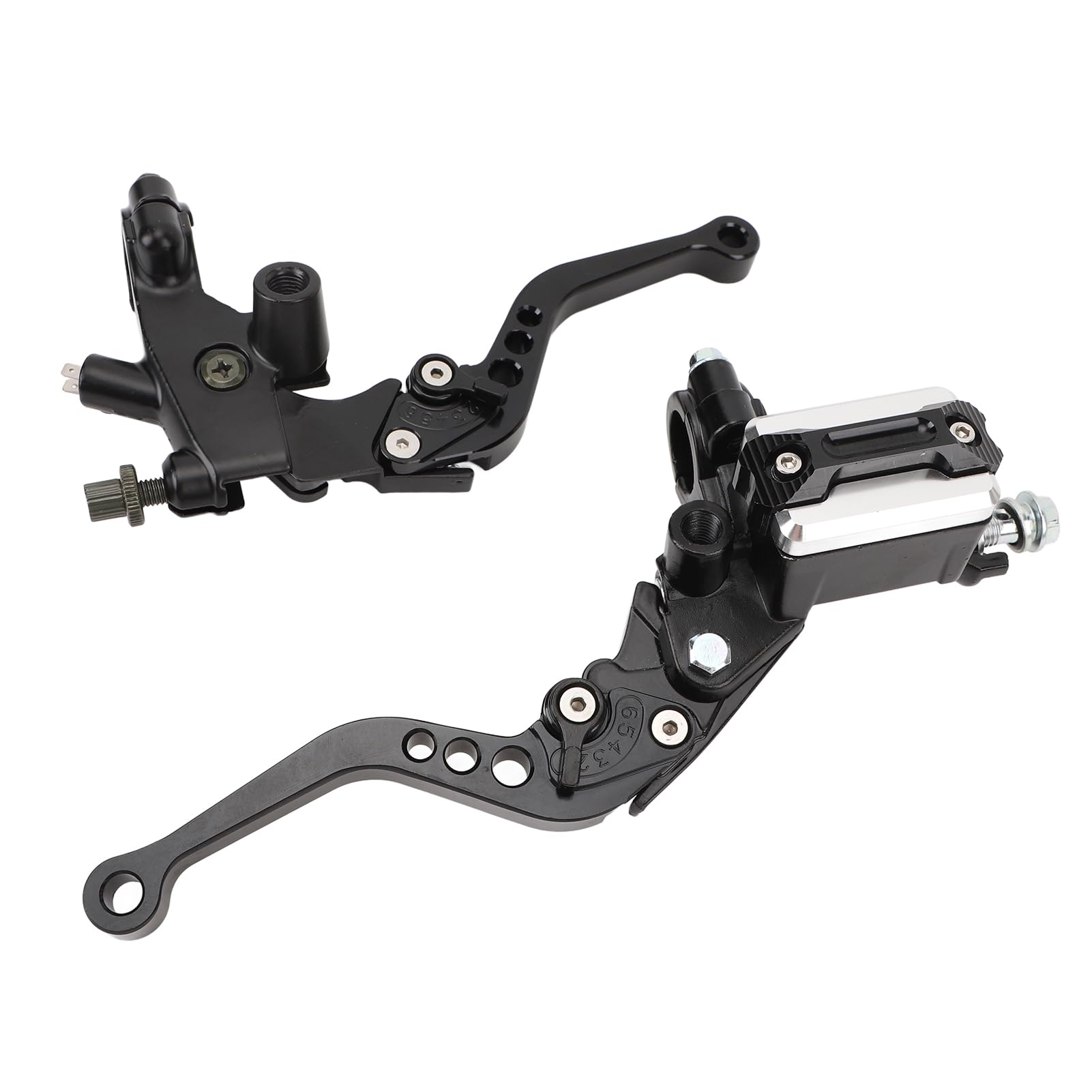 Kit Leva Freno e Frizione, Compatibile con Manubri Moto da 22mm