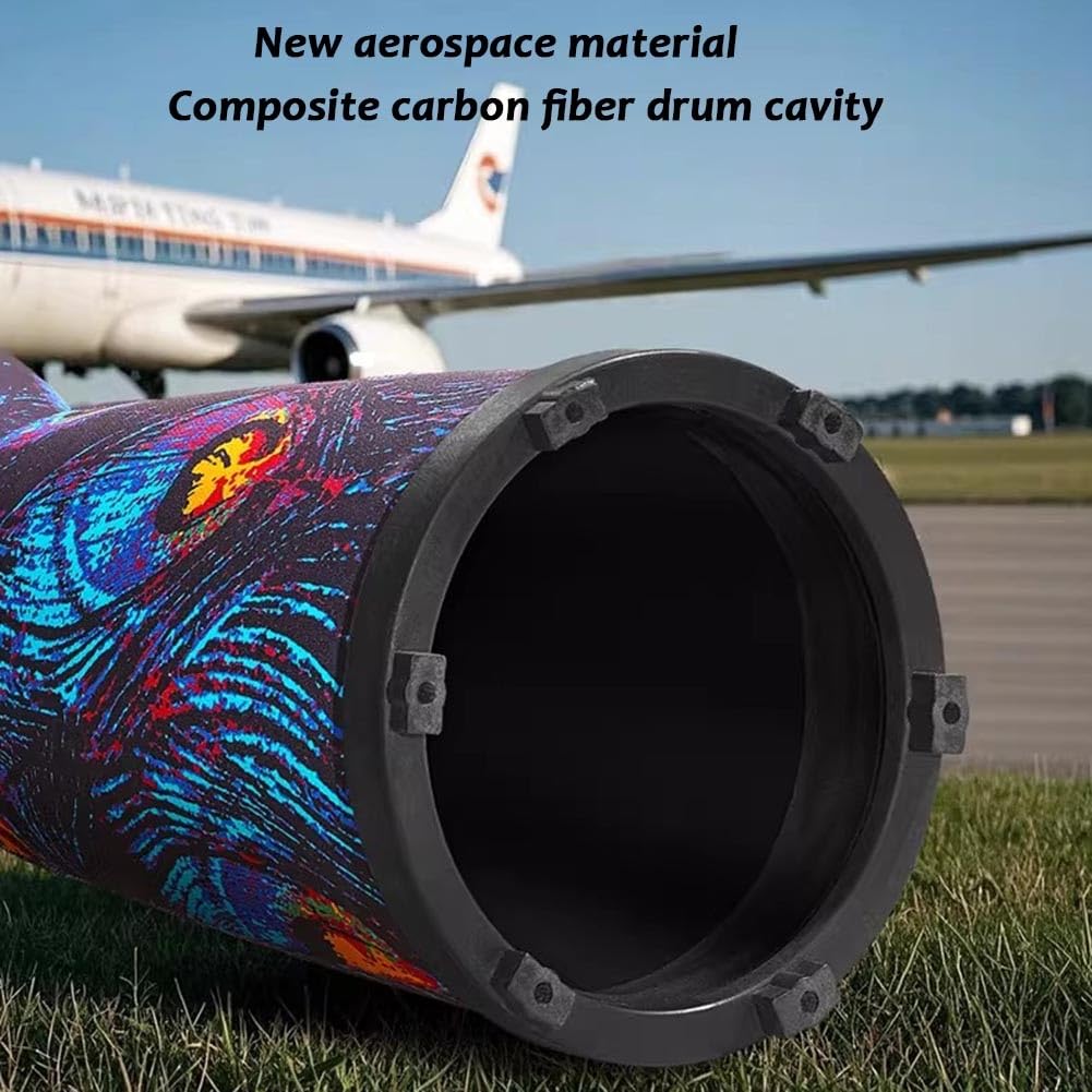 Tamburo Djembe Professionale, Tamburi Africani Per Adulti Cavità In Fibra Di Carbonio Composita Regali Per Musicisti(#4,10in)