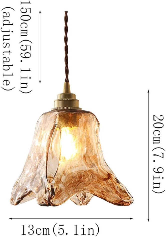 専用　シャンデリア シャンデリア 照明器具, LEDライト 和風 ブラウンガラス