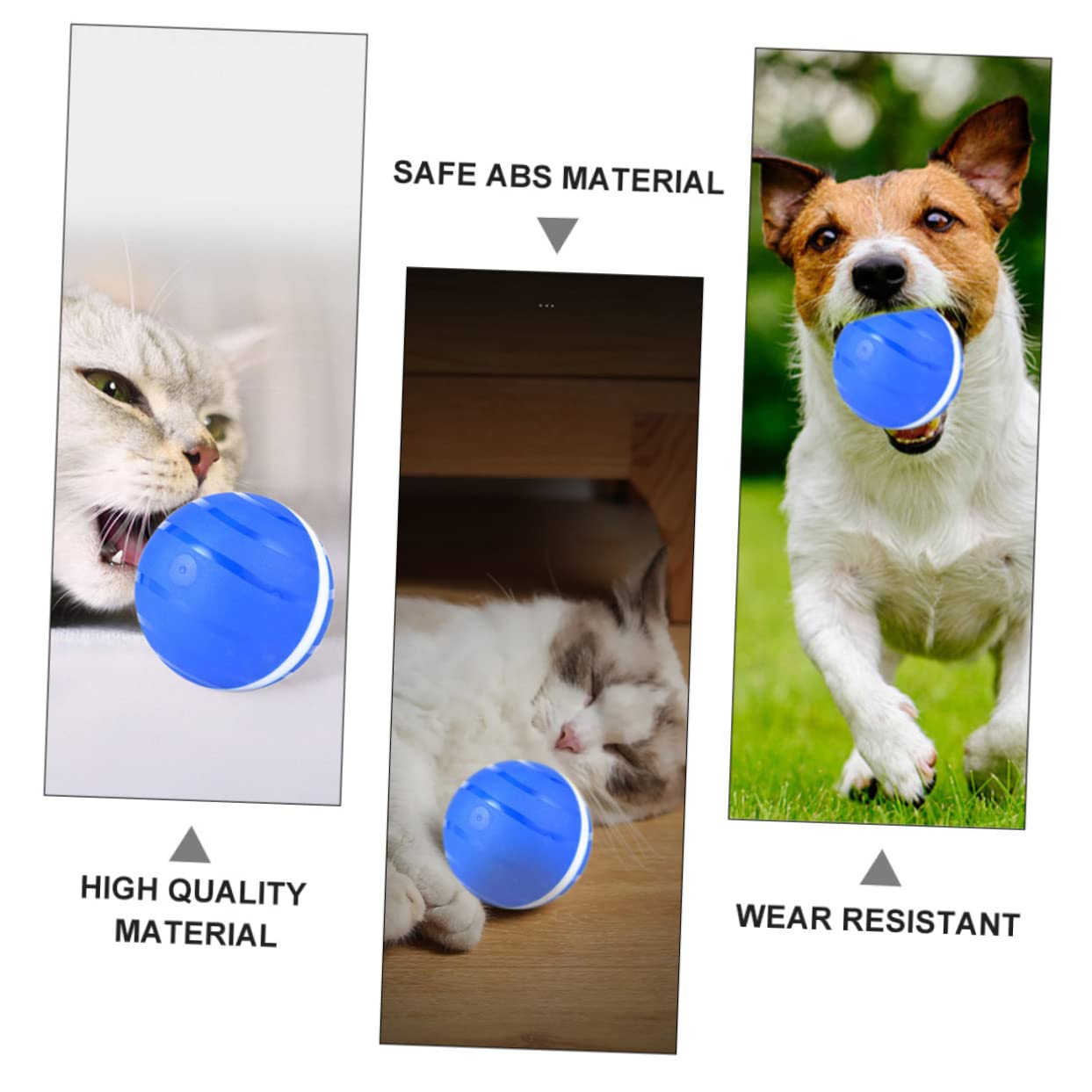 TOYANDONA Pelota De Juguete para Gatos y Perros Luminosa Interactiva Recargable por USB para Interiores o Exteriores Estimula Mascotas
