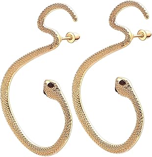 1 Par De Brincos De Brincos De Halloween Brincos De Menina Brincos Femininos Titânio Aço Piercing Dourado Joias De Orelha Brincos Estranhos Clipe De Punho