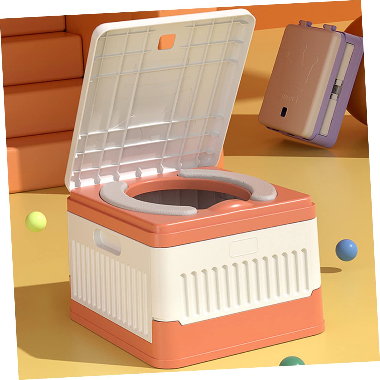 Alipis Asiento De Inodoro Infantil Plegable Portátil Para Niño Niña Entrenamiento De Baño Práctico y Fácil De Usar Para Viajes y Camping Diseño Atractivo y Material Duradero