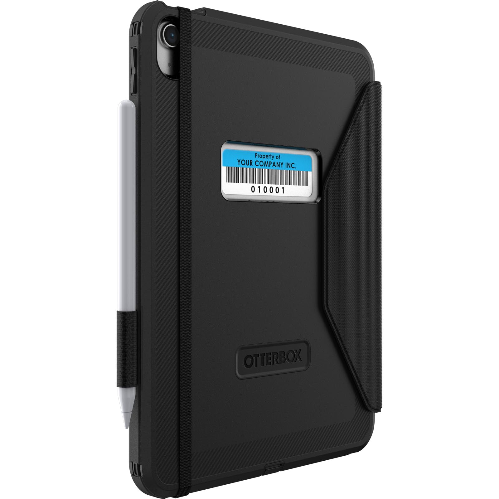 OtterBox Defender Folio Hülle für iPad (A16) 11/10. Generation, Schwarz