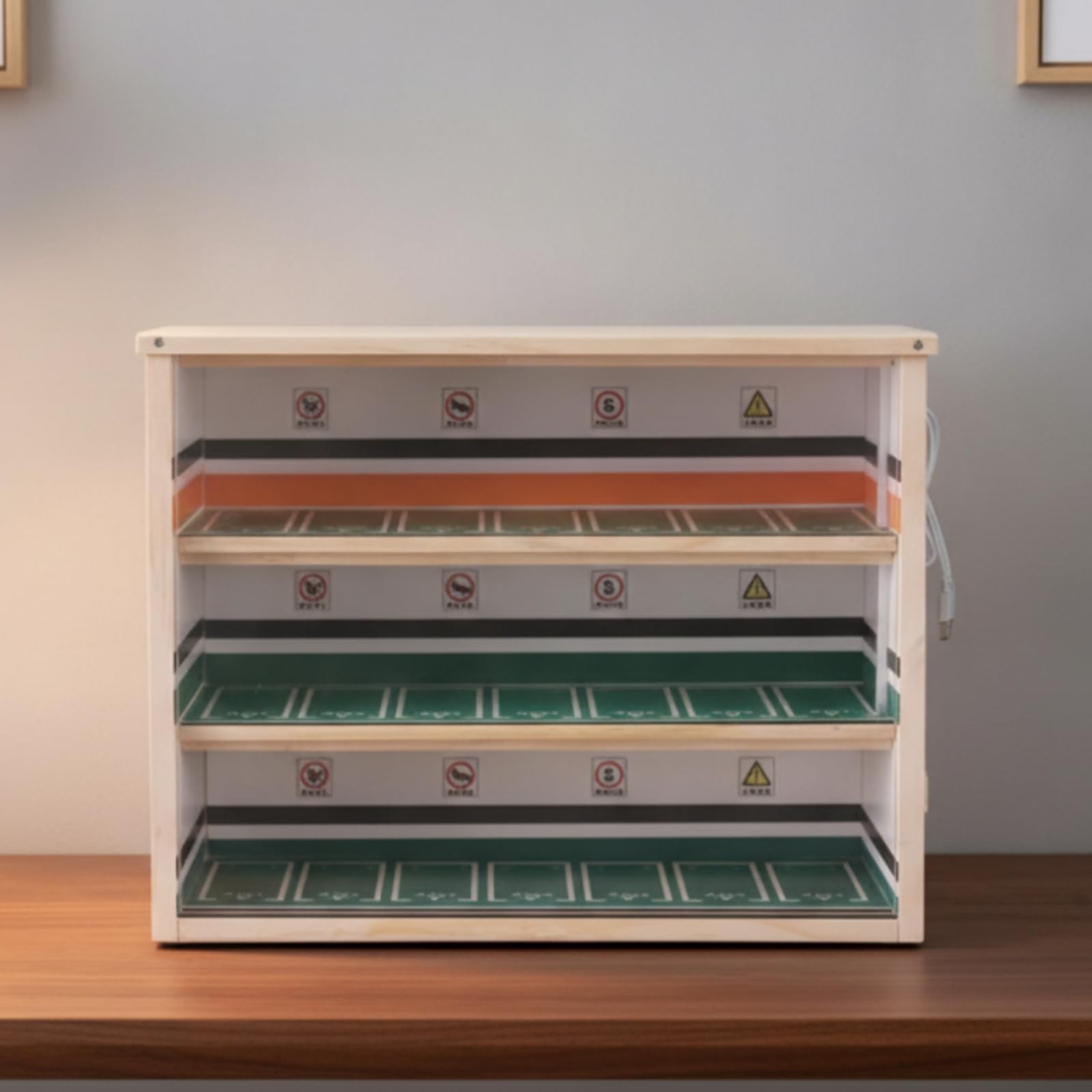 Colcolo Fahrzeug Vitrine Modellauto Display , Reguläre Version Mit 21 Parkplätzen Auf DREI Ebenen Für Ca. 8 cm Große Automodelle