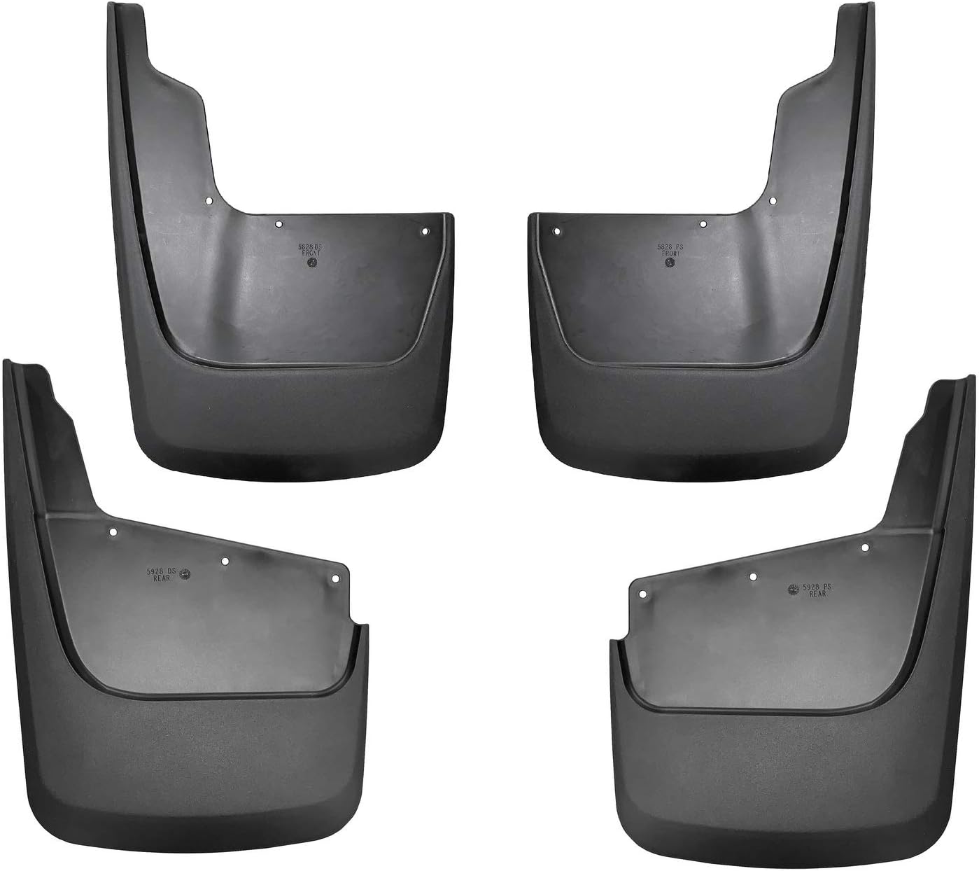 Husky Liners — Front & Rear Mud Guards | Fits 2020-2024 Chevrolet Silverado 2500/3500 HD (Excludes Dually) - Black, 4 Pc | 58286