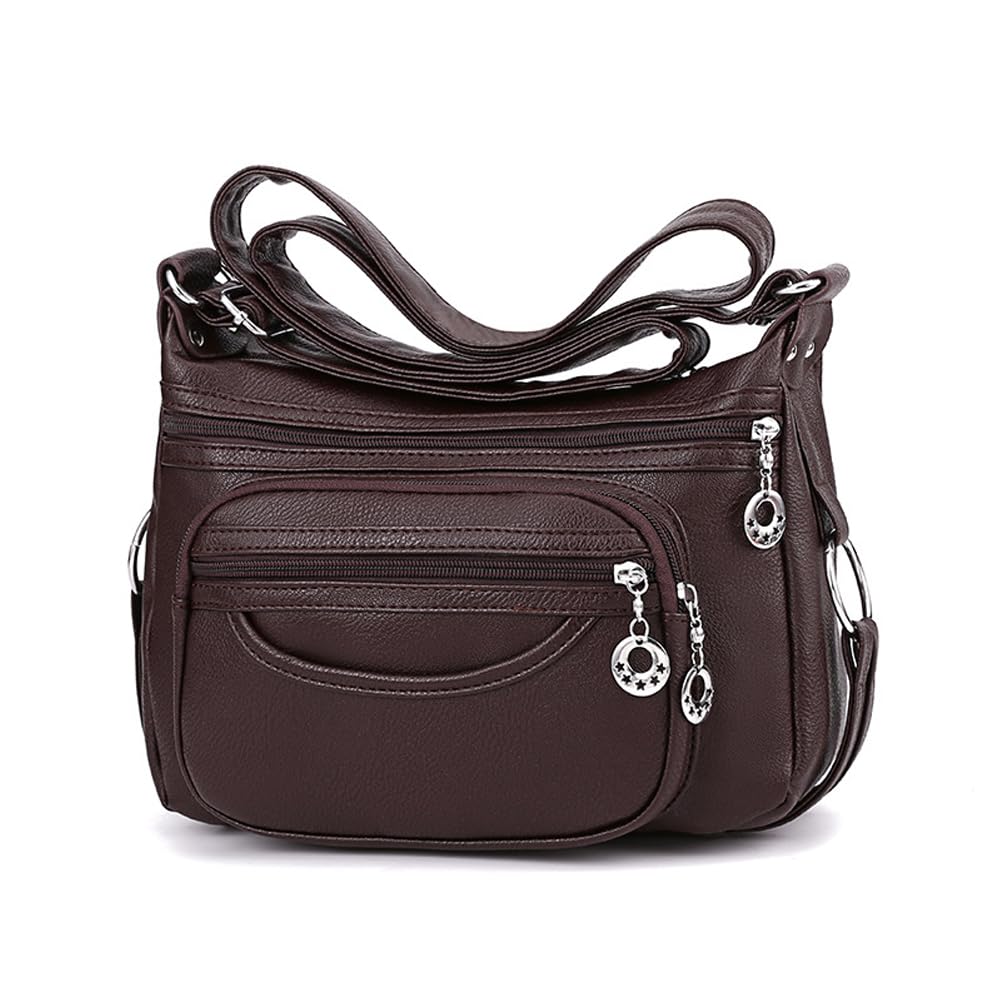 Big Vegan Leather Shoulder Bag Crossbody Bags for Women Designer Cell Phone Bag Wallet Purses Adjustable Strap