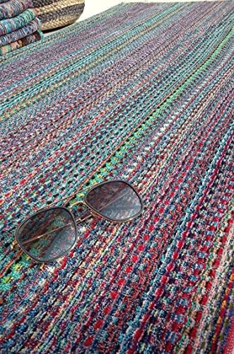 S B Extra Large Beach Towel (100 x 200 cm-800 GSM) Super Jumbo Bath Sheet Towels Strip Design (DS NO.10)