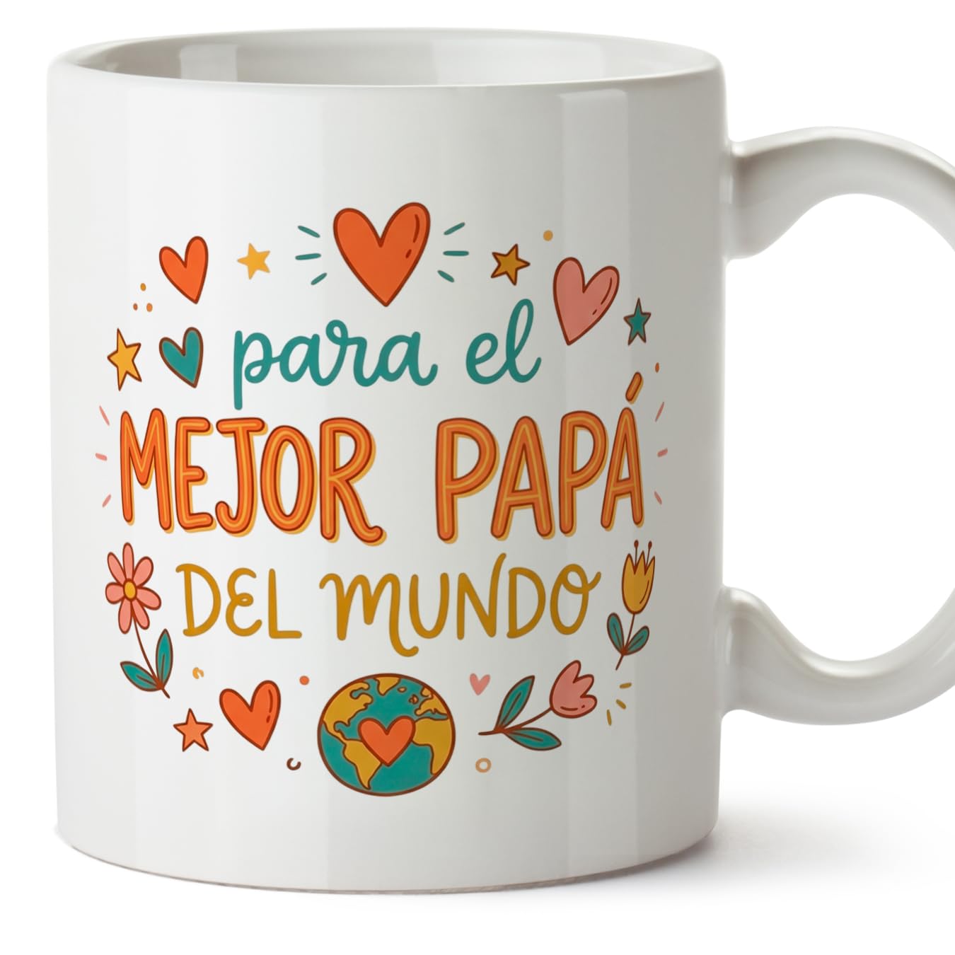 MUGFFINS Taza mamá con frase Para el mundo eres una madre pero para la familia eres el mundo en Español | regalo madre | 330 Ml 11 oz | Idea original para regalar | progenitores v1 — view 69