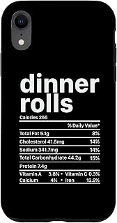 iPhone XR Thanksgiving Dinner Rolls Calories Menu Case