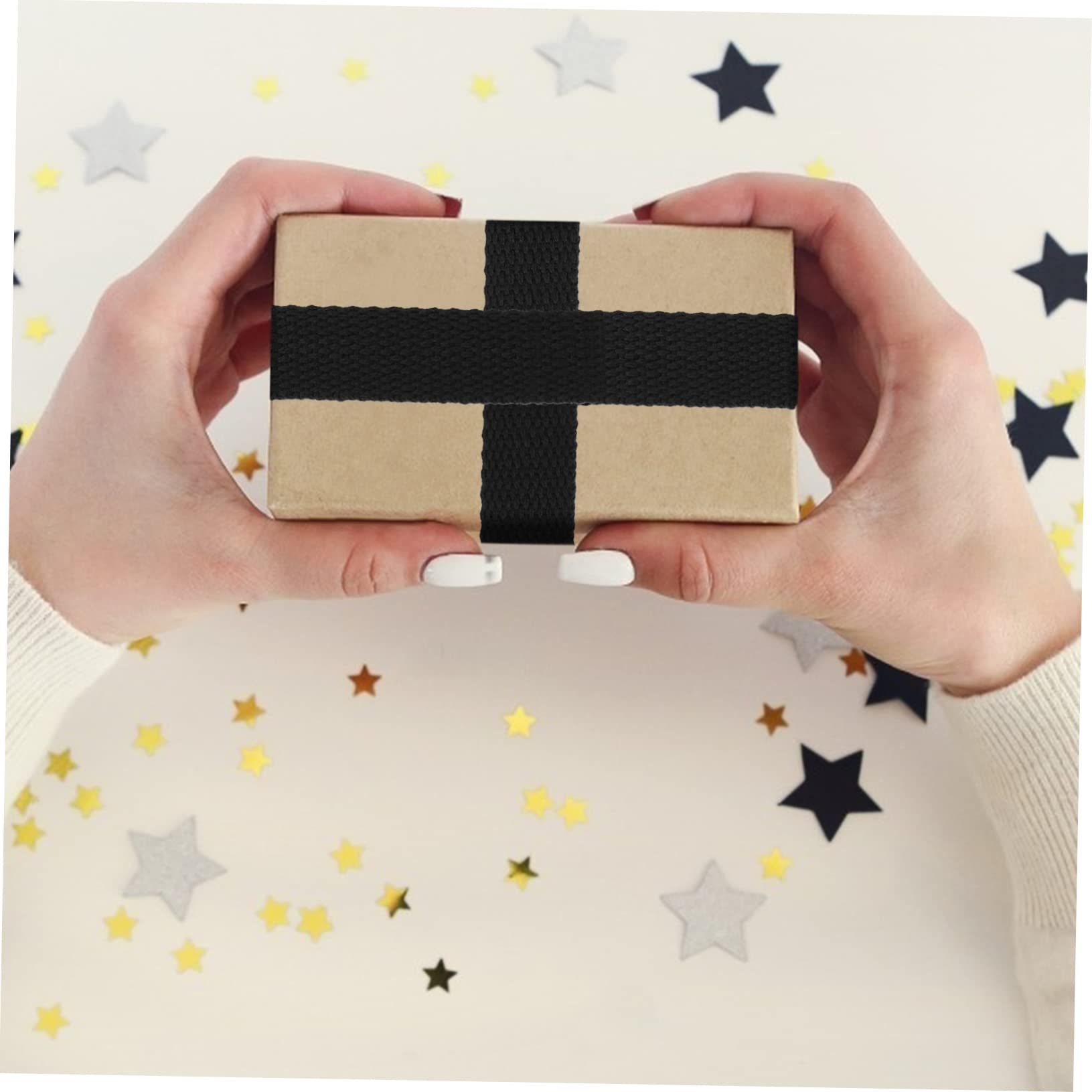 SEWACC Cotton Webbing Strap for Clothing Crafts Decorative Webbing for Bag Making Sewing Projects and Craft Accessories Lightweight Cotton Material