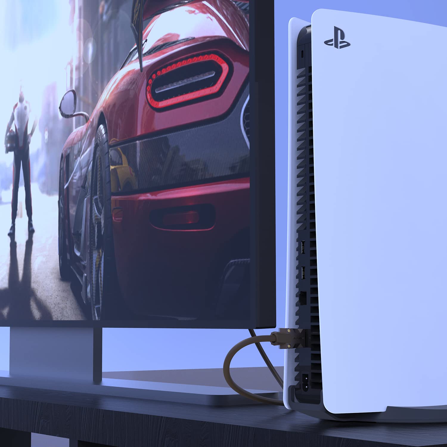 Monster M-Series Certified Premium HDMI Cable 2.0, Features 4K Ultra HD at 60Hz Refresh Rate, Duraflex Jacket, and Triple Layer Shielding, 25 Gbps - 16.4 ft