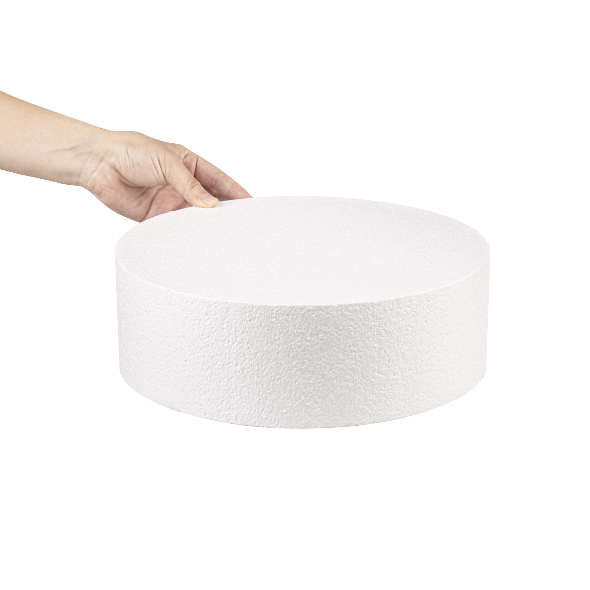 Restaurantware Pastry Tek - Chupete redondo de espuma para tartas de 12 x 4 pulgadas, 24 unidades, reutilizable, ligero, duradero, herramienta de espuma reutilizable de polietileno resistente a la