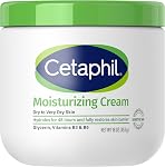 Crème hydratante Cetaphil avec huile d'amande douce et glycérine, Hydratation 48h pour peau sèche à très sèche et sensible, Sans parfum, sans paraben, Recommandé par les dermatologues, 566 g (Exclusivité Amazon)