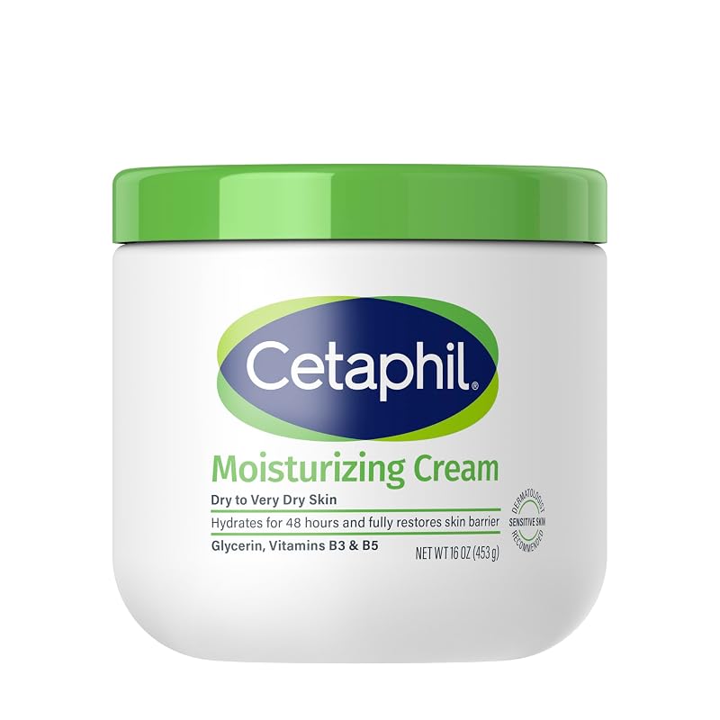 Cetaphil Creme Hidratante para Rosto e Corpo, Pele Seca e Sensível, 454 g