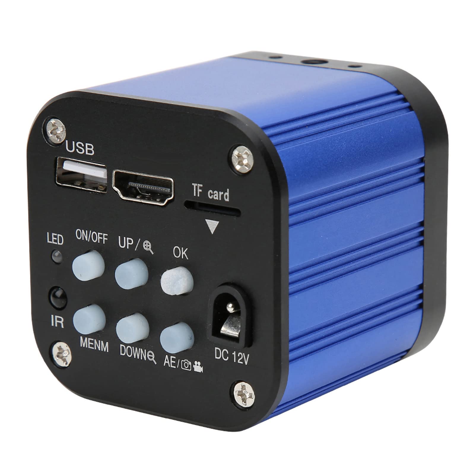 4K USB Microscopio Digital USB Industrial,Cámara de Microscopio Eléctrico Digital,Salida Dual/USB,Microscopio Multilengua para Sony IMX CMOS 1/2.3 4K Sensor (Enchufe de la UE)
