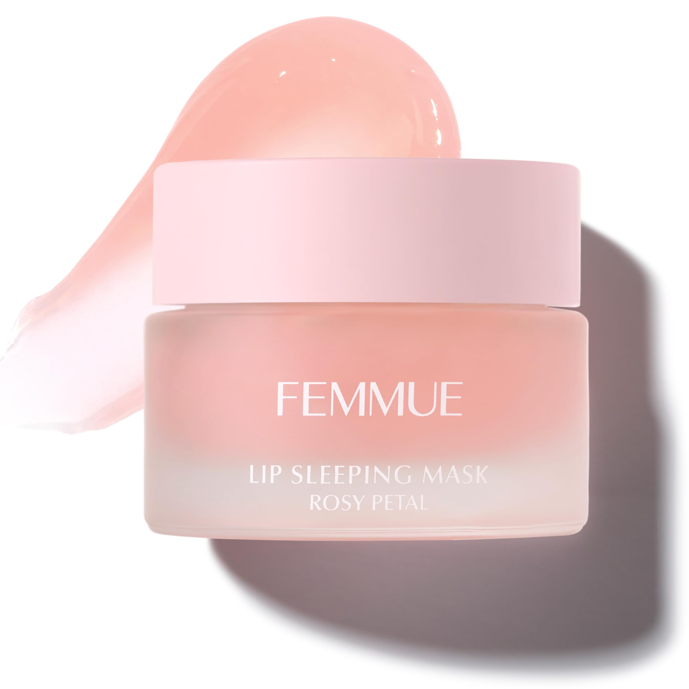 FEMMUE Lip Sleeping Mask (Rosy Petal) | Hydrating Balm to Soften Dry, Chapped Lips | Overnight Moisturizing Treatment With Vitamin E | Korean Beauty