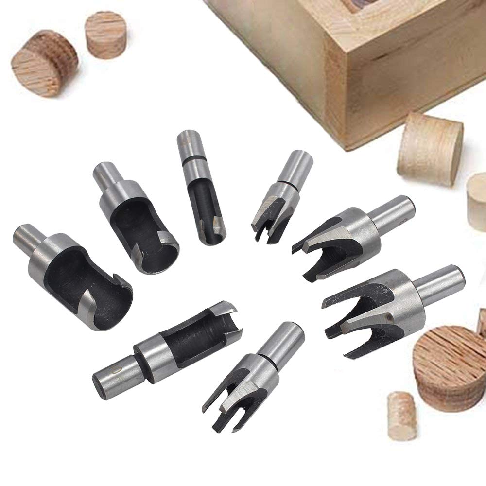 Wood Plug Cutter Set - 8 Pieces for Woodworking -7