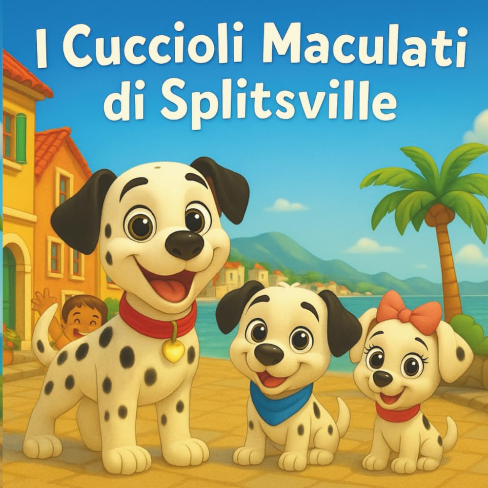 I Cuccioli Maculati di Splitsville: Avventura da Libro per Bambini| Un'avventura in rima con tre dalmati dalla Croazia| Animali| Cani| Filastrocche| ... 8 anni (Children's Storybooks in Italian)