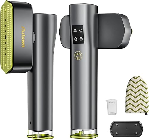 Portable Travel Steamer for Clothes – 1100W Garment Steamer with Smart Touch Control & 4 Adjustable Steam Modes, 15s Heat-up, Includes Mini Ironing Board, 120V Wrinkle Remover for Home & Travel