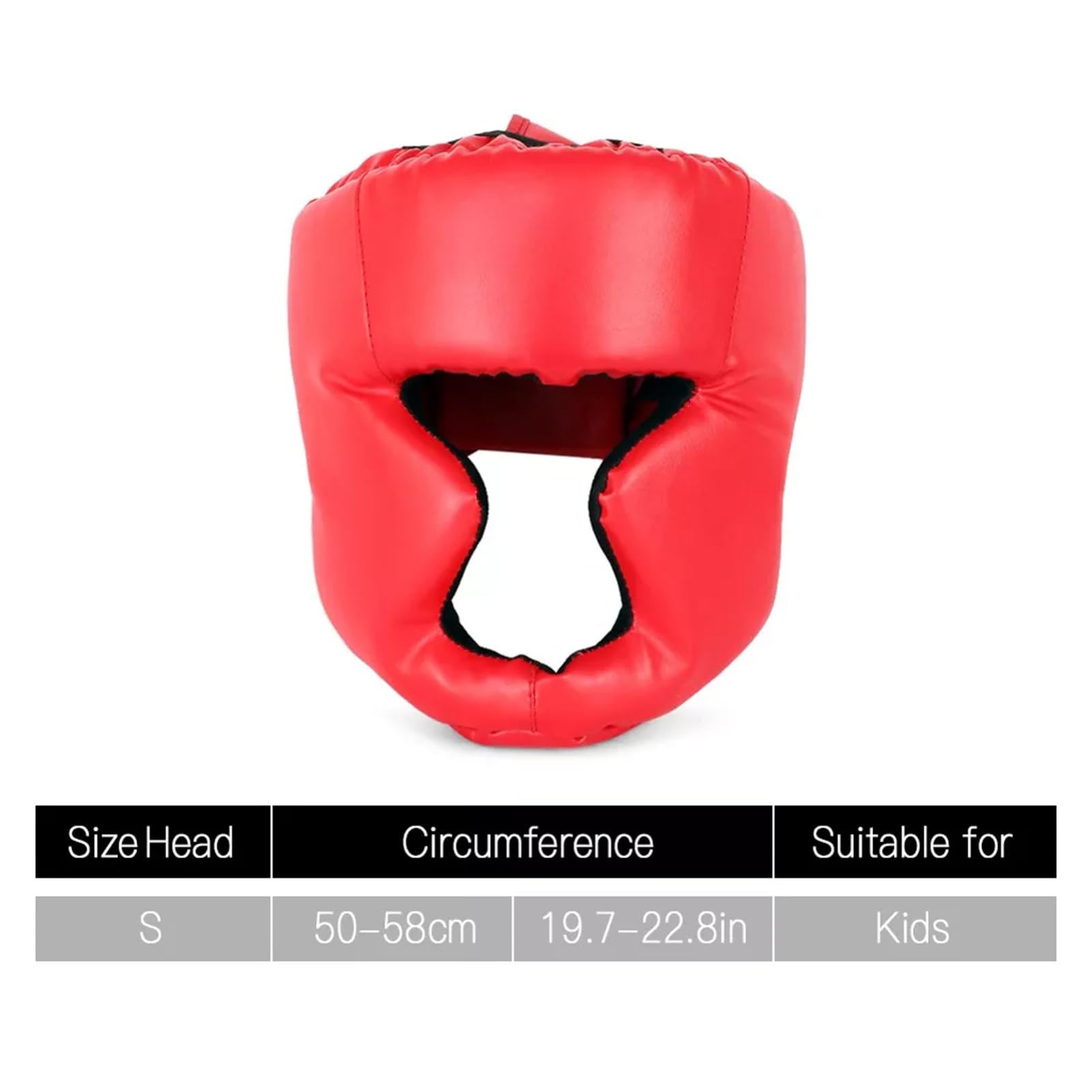 HANABASS Kids Training Headgear Boxing Head Guard Ear Holes Thai Sparring Gear Size s