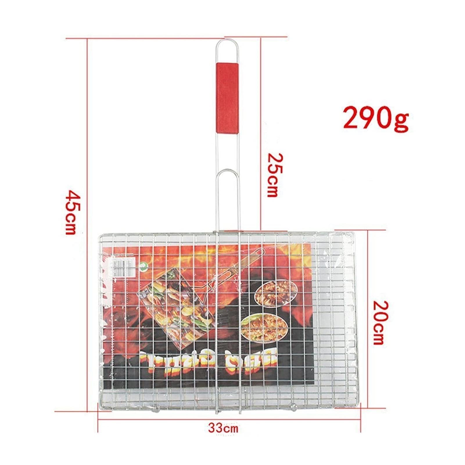 Cestas de parrilla TRIPLE PEQUE AUMENTURA Cesta Metal Manejar Peces Accesorios de Barbacoa Pescado BARBACOA Herramienta de la herramienta de barbacoa al aire libre a la parrilla Parrillas para parrill