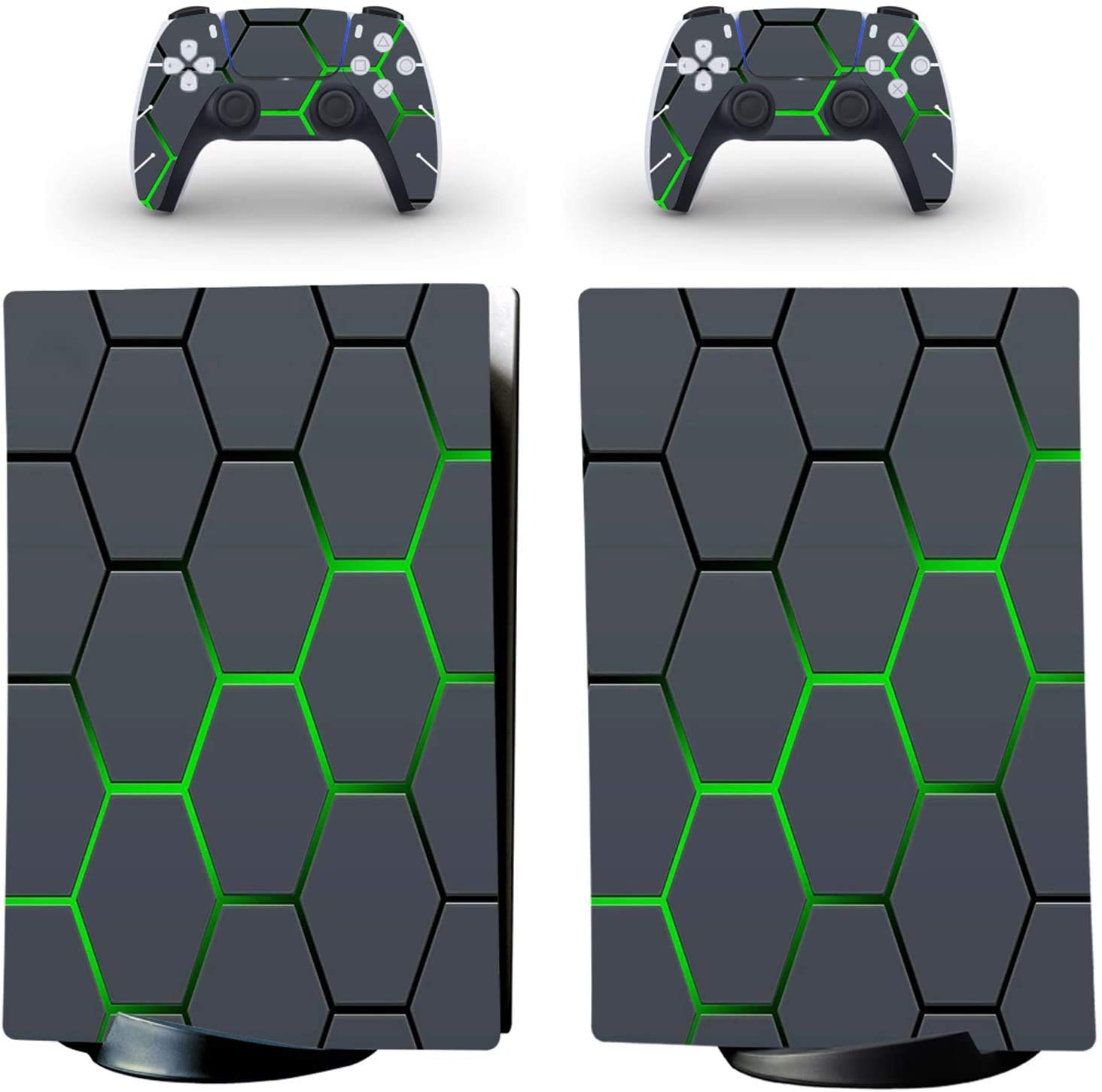 ELTON PS5 Skin Protective Wrap Cover Vinyl Sticker Decals for PlayStation 5 Disk Version Console and Two Dual Sense 5 Sticker Skins Black PS5 Skin Console and Controller design173 [video game] (B08YX36Y4F) Amazon Price History, Amazon Price Tracker