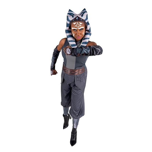 Disfraz oficial de Star Wars para adultos de Ahsoka Tano para Halloween, overol con cinturón