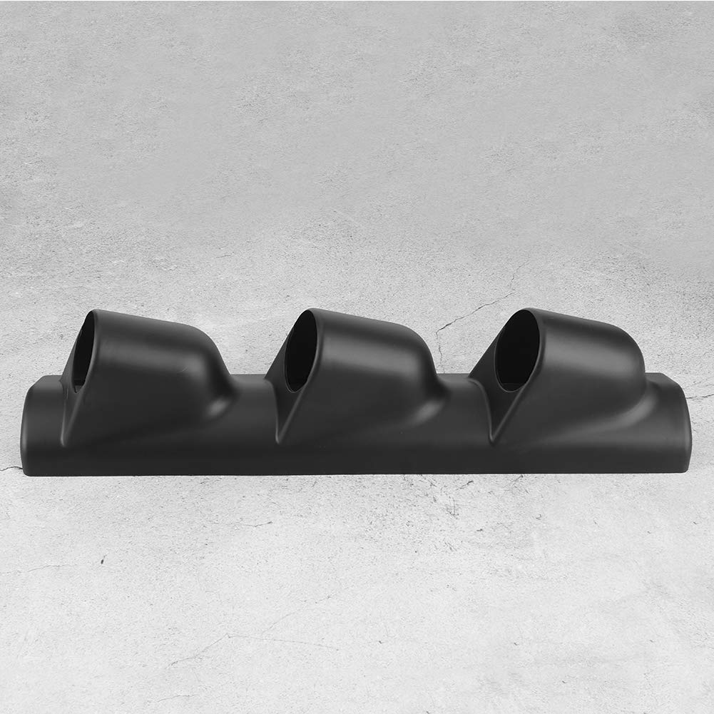 Cubierta de instrumentos modificada para automóvil, soporte de montaje de calibre triple de 3 orificios de 52 mm/2 pulgadas Pod medidor de tablero de automóvil para conducción a la izquierda