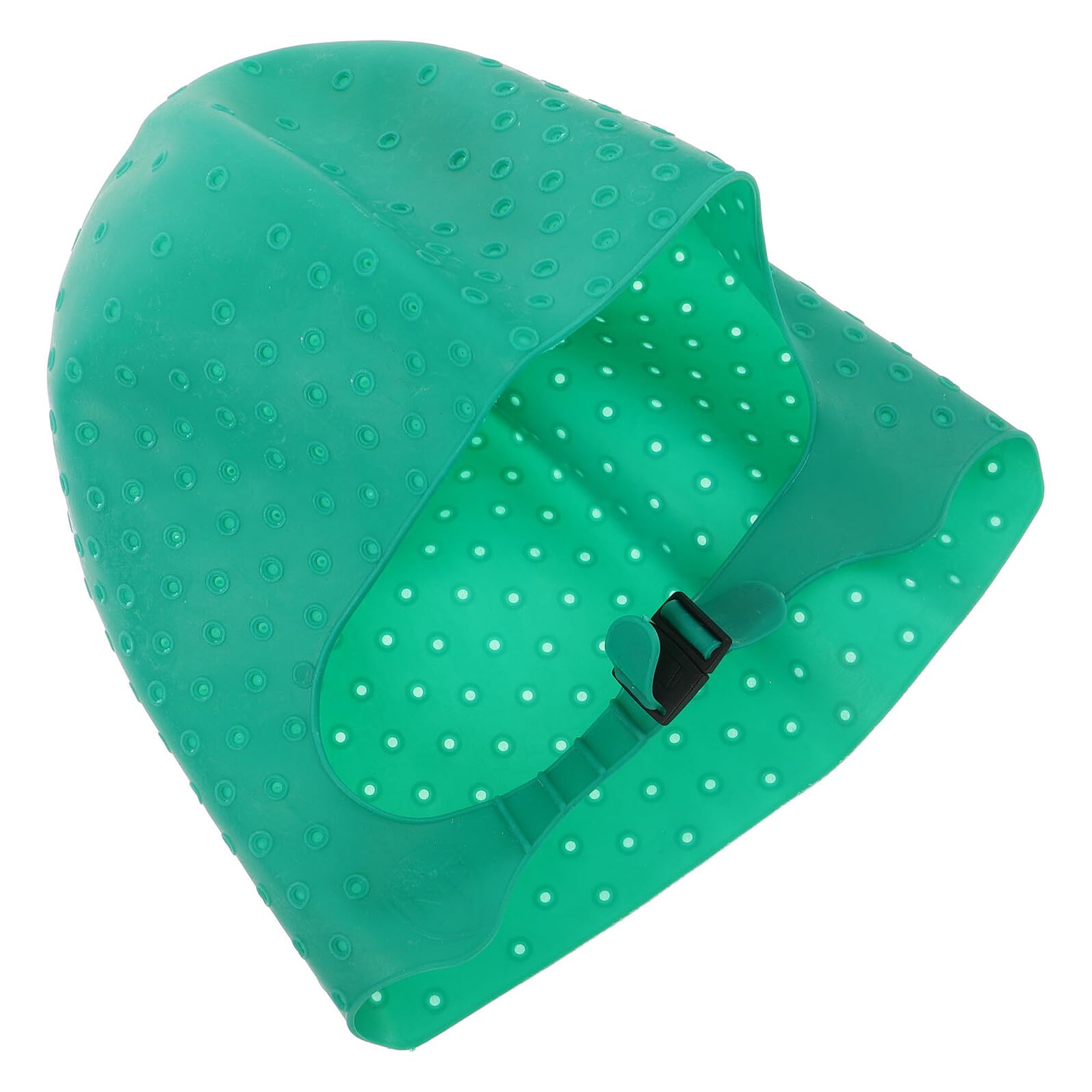 Bonnet de Coloration en Silicone Vert avec Aiguilles Perforées pour Mèches Kit Professionnel pour Décoloration et Soins Capillaires à Domicile et Salon Outil Solide et Souple
