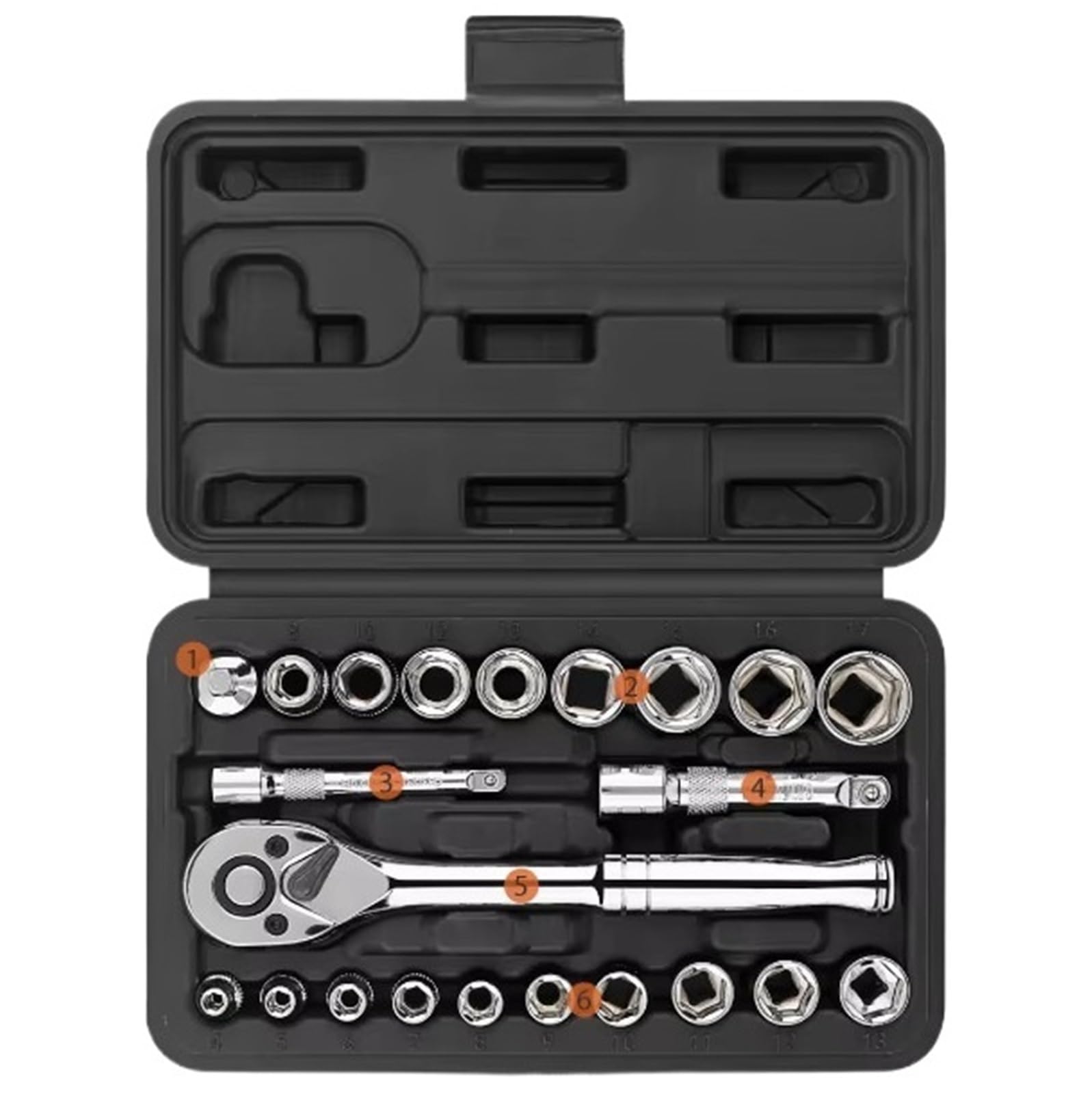 ZGUOUZANTYE Ratcheting Wrench Set, 46/74/216pc Socket Wrench Set, Ratchet Tool Sets, Mechanical and Automotive Repair Combination(My 2021-2024-2)