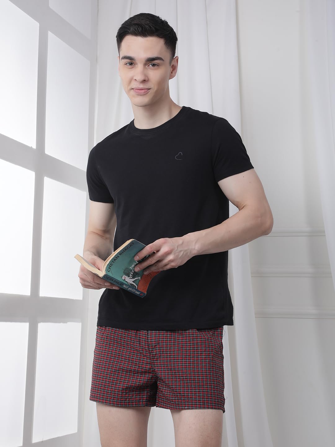 Dollar Pack of 3 Cotton Checkered Men Boxer 3