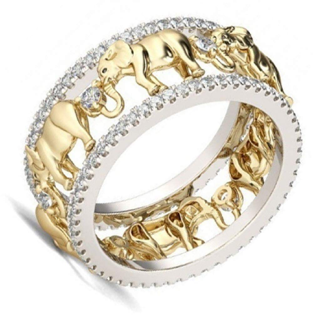 Sterling Silver Elephant Family Migration Ring – Boho Style, Sizes 4-15, Meaningful Jewelry