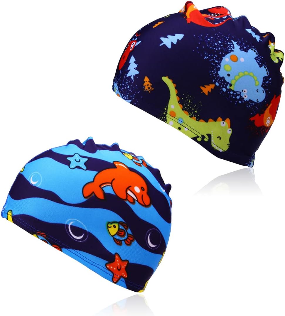 2 Pack Bademützen - Elastisch & Bequem Für Frauen, Männer & Kinder