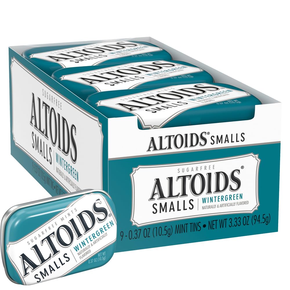 Smalls Wintergreen Mints, 0.37 Ounce Each (9 Pack, 3.3 Ounce Total)