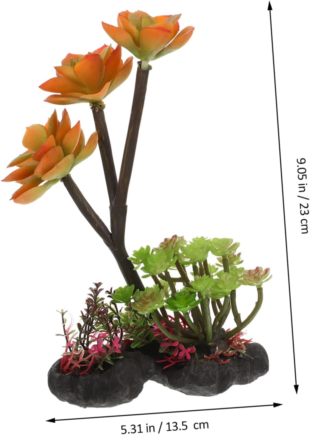 ULTECHNOVO Artificial Aquarium Plant Decor Simulation Plants for Fish Tank Water Resistant Plastic Landscape Decoration for Aquariums and Terrariums