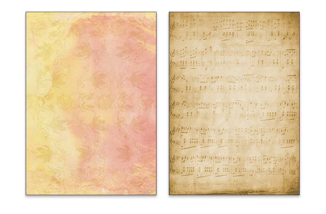Amazon.com : 40 Sheets of old looking/Vintage Design Paper